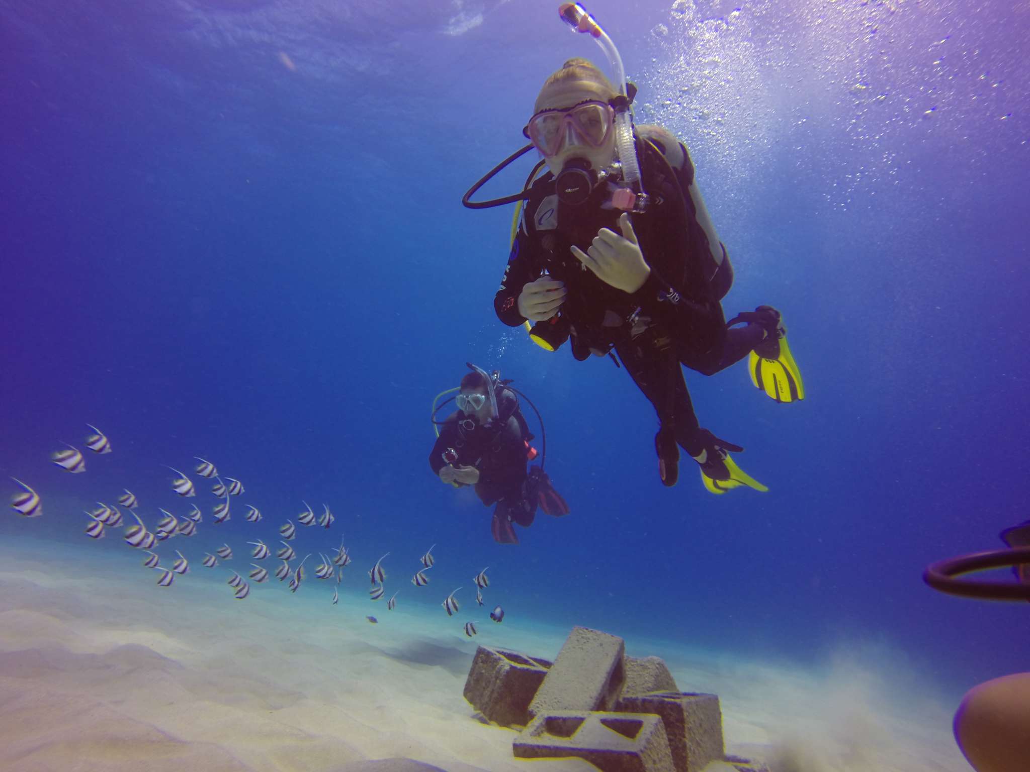 July 23- Diving for fun with Trinity