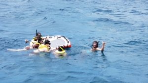 rescue float used while snorkeling on oahu